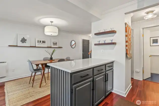 Alternate Kitchen View (Located on Main Level) Boasts Open Flow to Dining Room