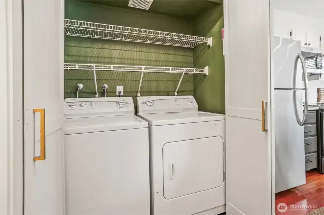 Laundry Closet (Located on Main Level)