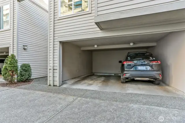 Covered Carport Space is the Left Space