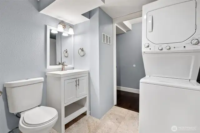 Third bathroom, apartment bathroom with Laundry