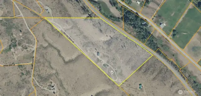 Aerial Photo of the property; Red Tail Road to SR 20
