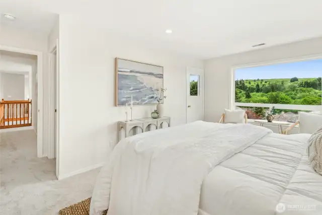 Upstairs Primary Suite, Walk-In Closet, Door to Balcony