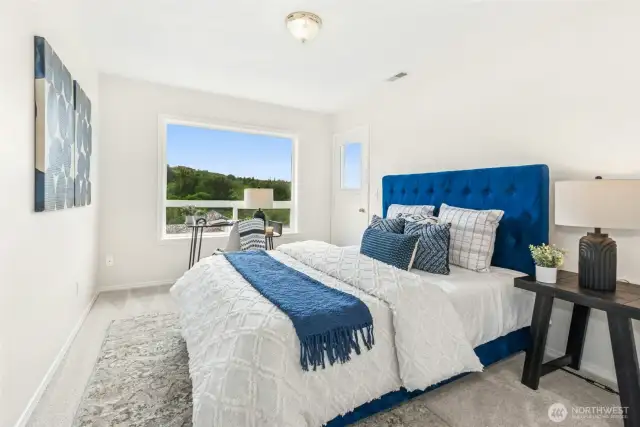 Upstairs Bedroom 1 with Door to Balcony