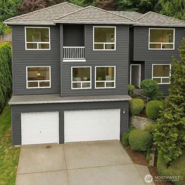 AI generated image -  to show how house could look. Bid available & Seller offering credit for painting. HOA must approve paint color prior to work.