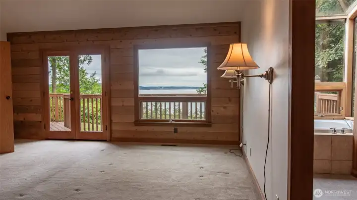 Walk-in closet behind me