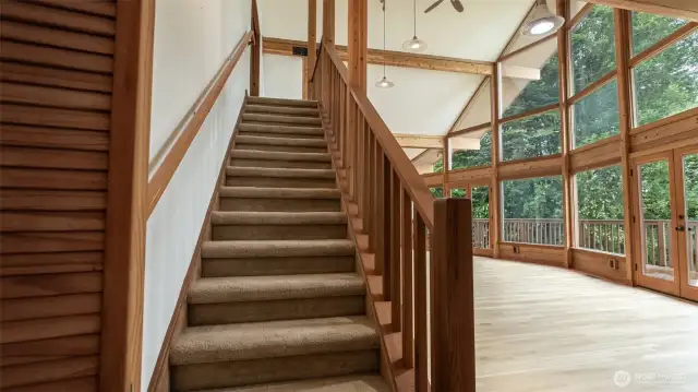 Let's go upstairs
