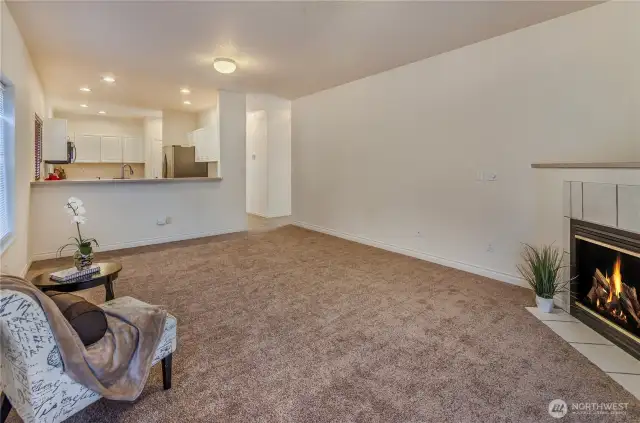with a second fireplace!