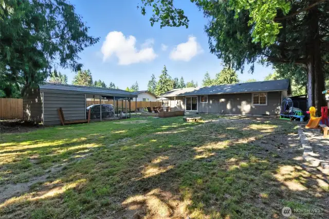 Firepit and carport