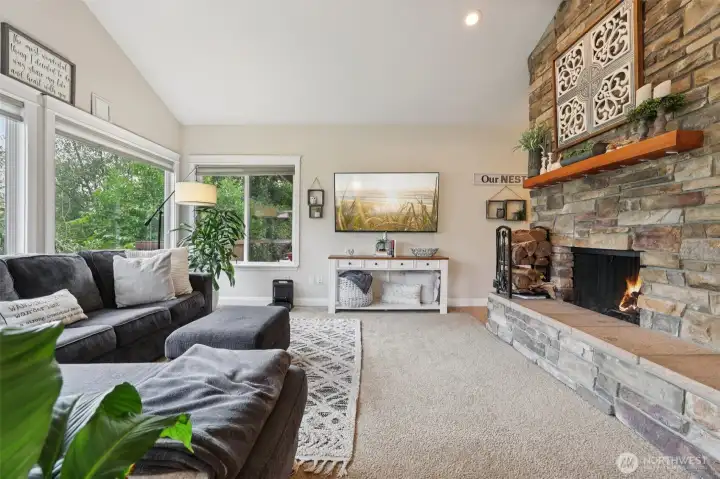 spacious living room