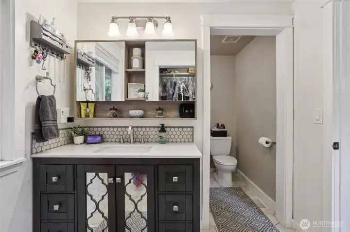 bathroom in primary bedroom