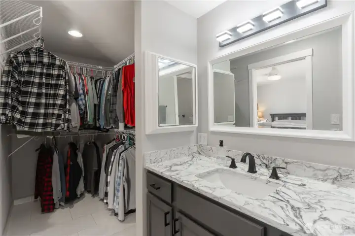 Master walk in closet