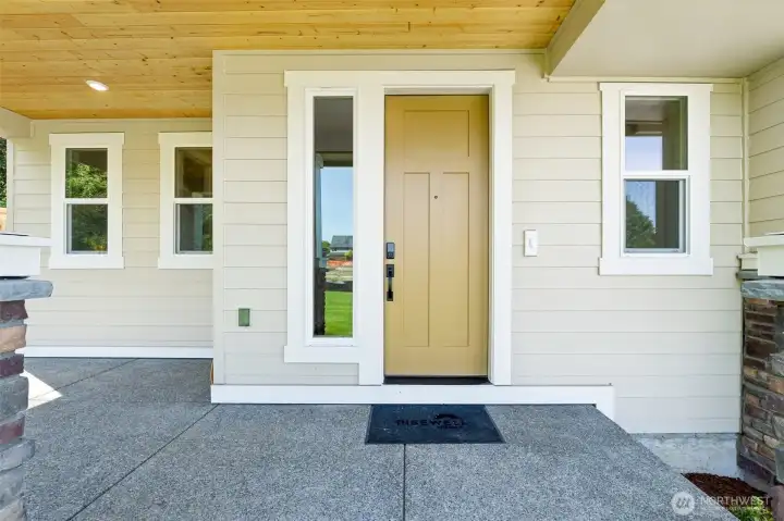 Large covered porch