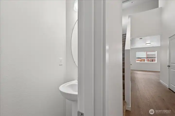 Entryway and half bath