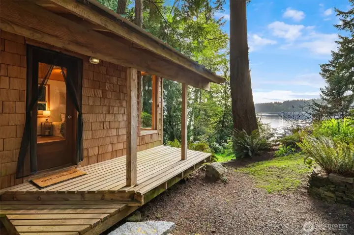 View from the cabin porch.