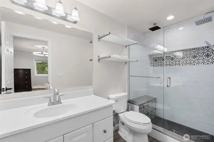 Updated primary bathroom