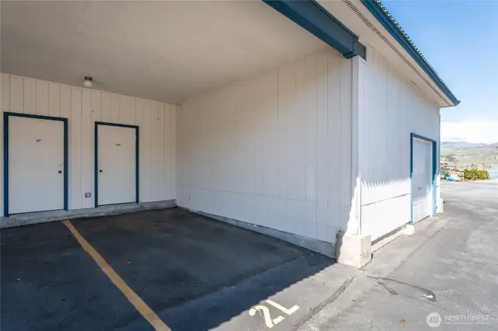 Designated Parking Space w/ storage locker