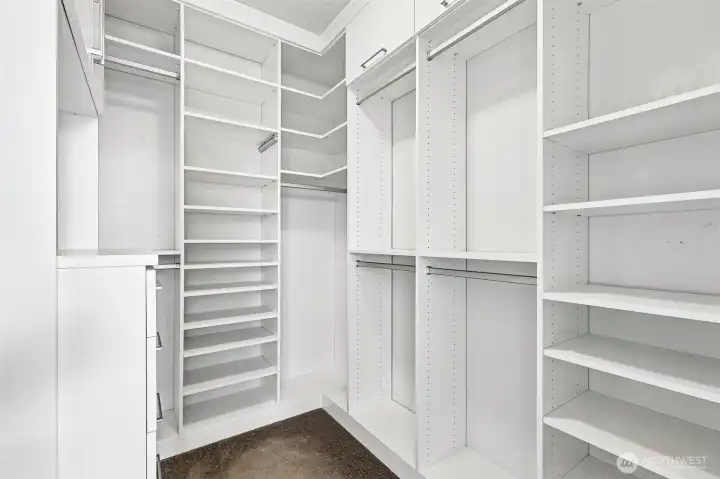 Primary closet