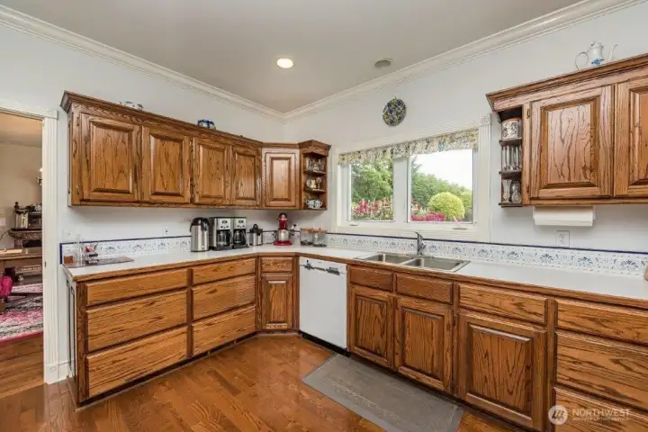 Another view of the primary kitchen with generous workspace that supports smooth bed and breakfast operations.