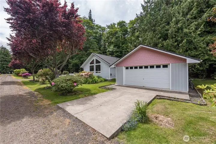 The detached ADU offering two bedrooms and two baths is perfect for an Airbnb or owners quarters. Also, long term rental.