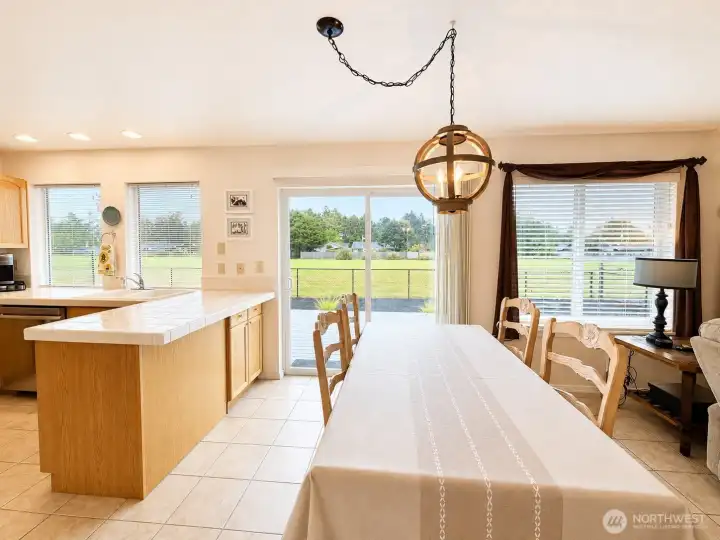 Space for Large Dining table, with views