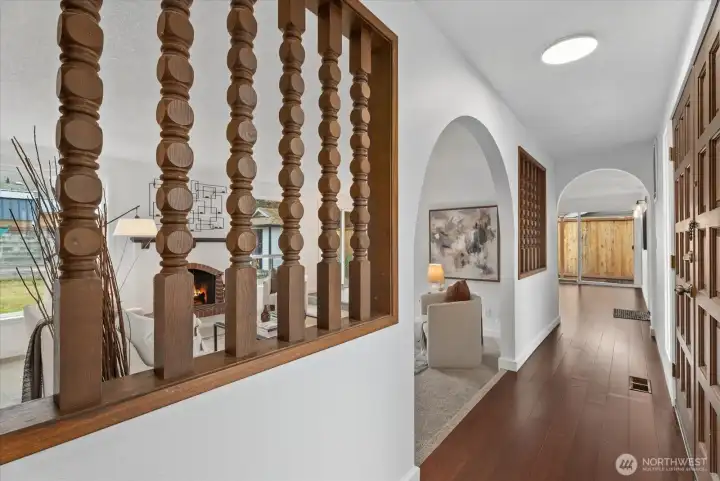 Hallway details are to die for! Hallway details are to die for!