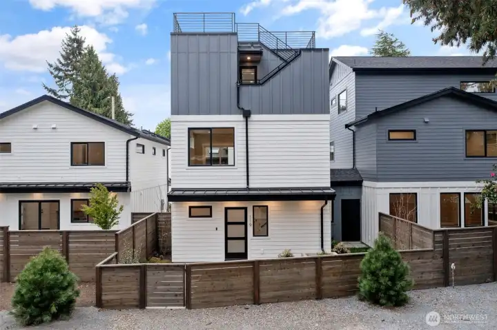 Fully fenced new construction home