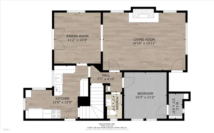 Floor plan main level. Great floor plan with excellent flow throughout!