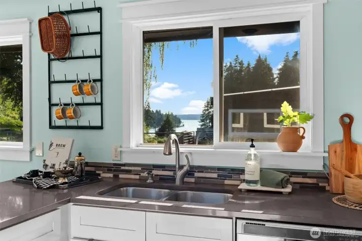 Water views from your kitchen window!