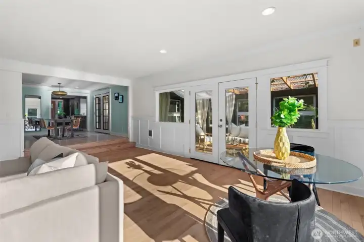 Enjoy PNW golden hour and sunsets in your family room