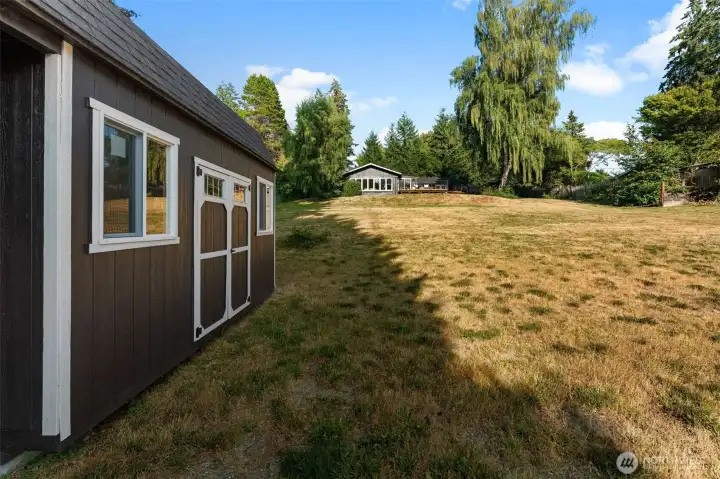 Newer shed with loft