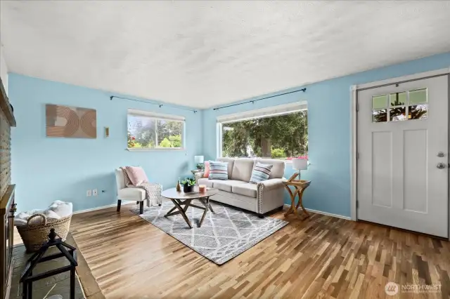 Beautifully refinished hardwood floors throughout.