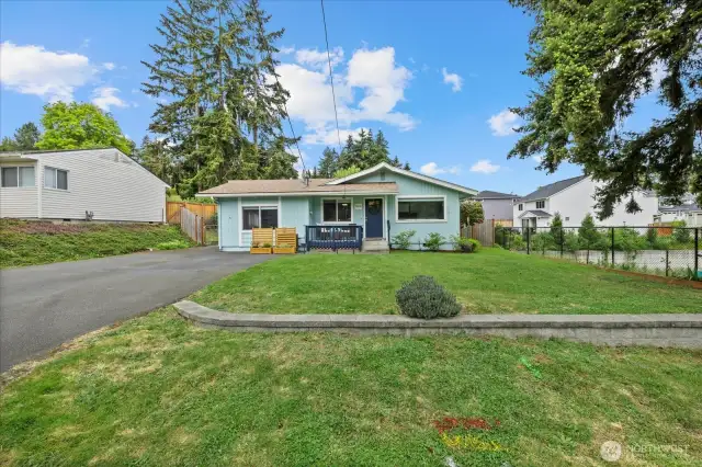 Large lot with Open space on one side.  Almost a corner lot adjacent to new homes.