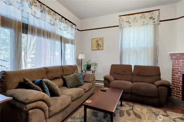 This is the living room in Unit A. It is on the main floor and is the largest unit.