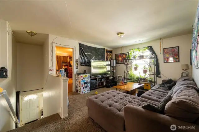 Upper-level family room.