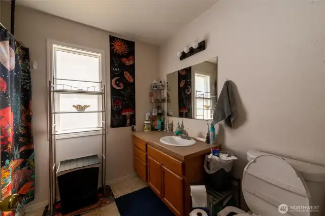 Upper main floor full bathroom.