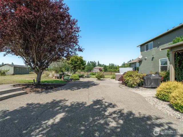 Backyard with Large Patio