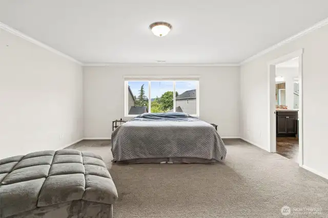Massive primary suite.