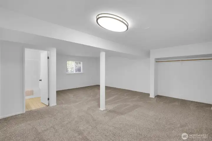 Huge Lower Level Bedroom with Full Bath!