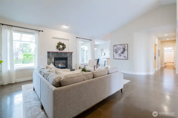 Polished Concrete Floors with Radiant Heat