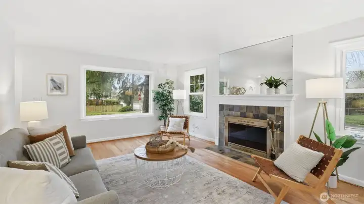 Bright and inviting living room.
