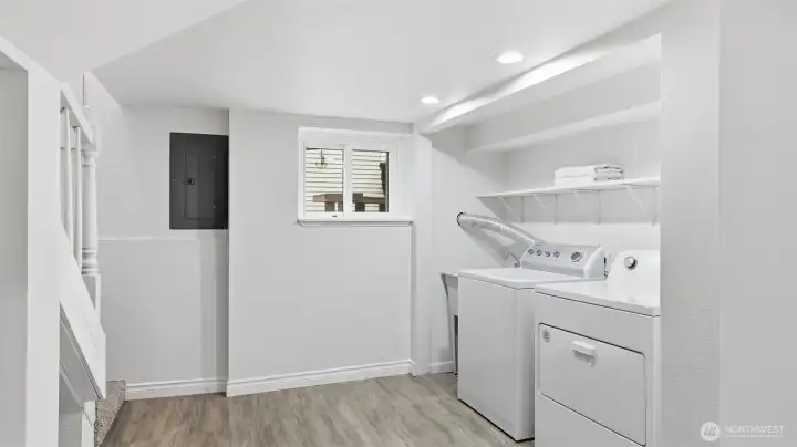 Laundry on Lower Level.