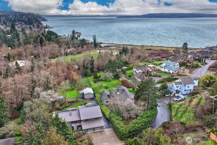 The Cove private beach and community area.