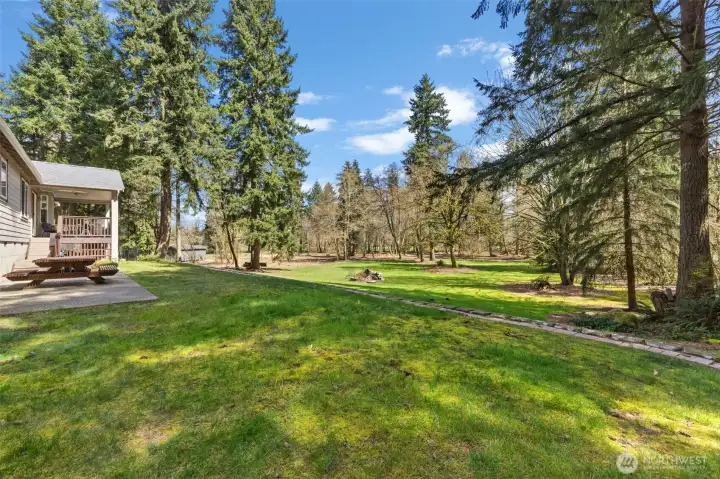 5 flat dry acres great pasture or play area