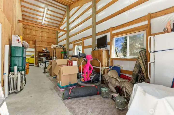 garage with 220 power 3rd bay of detached garage