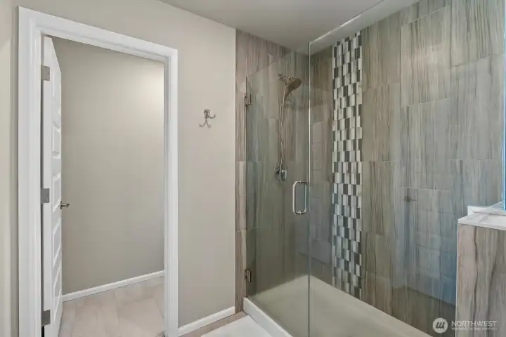 Master shower
