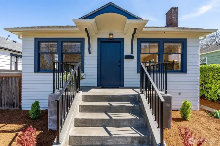 Brand new front porch, recent exterior paint, and roof just 10 years new.