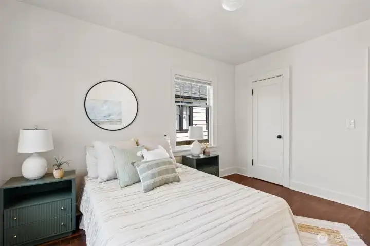 There is even a laundry chute in this home! Fresh interior paint too.