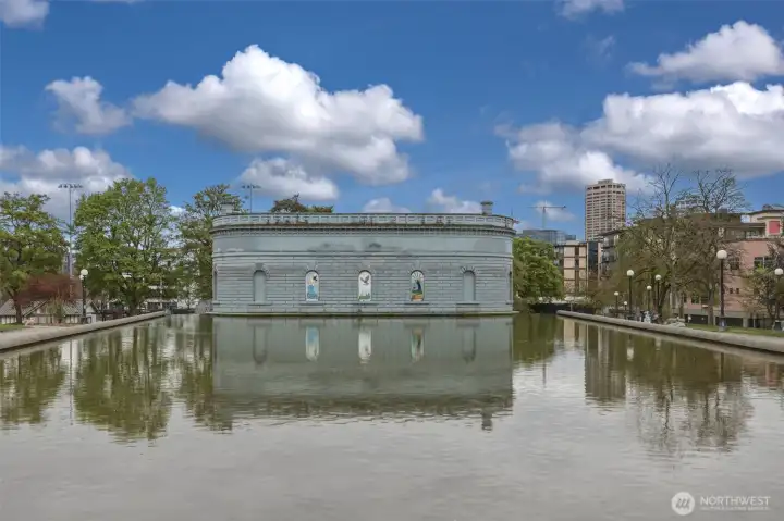 Get our in nature across the street at Cal Anderson Park.