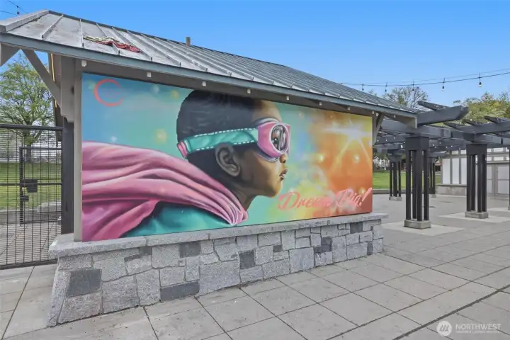 Cal Anderson park, the location to hang out, picnic, and watch the summer outdoor movie nights.