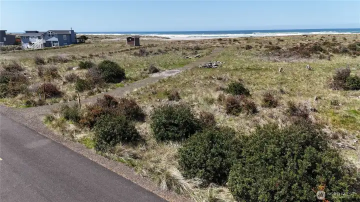 240 feet of road frontage and ocean frontage